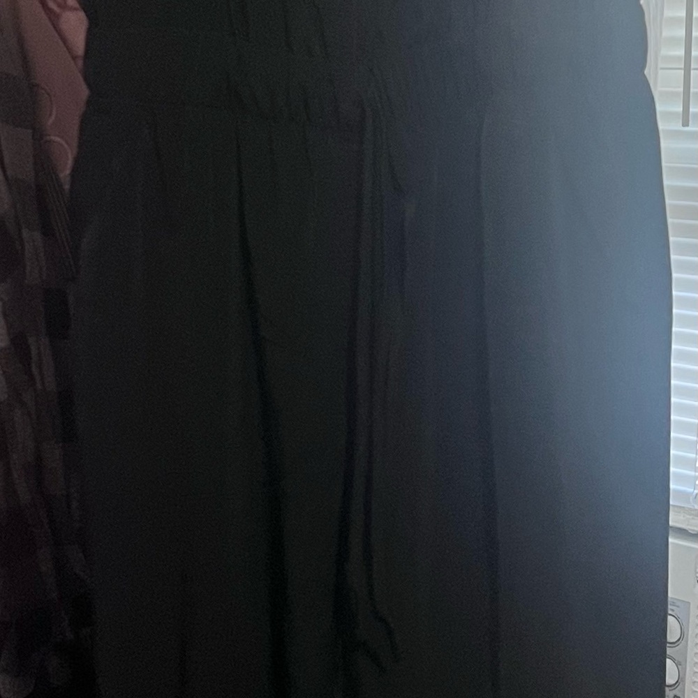 Elegant Black Maxi one piece pant romper